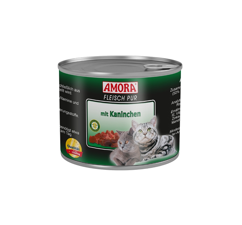 Amora Canned Cat Food (Beef & Rabbit) 200g