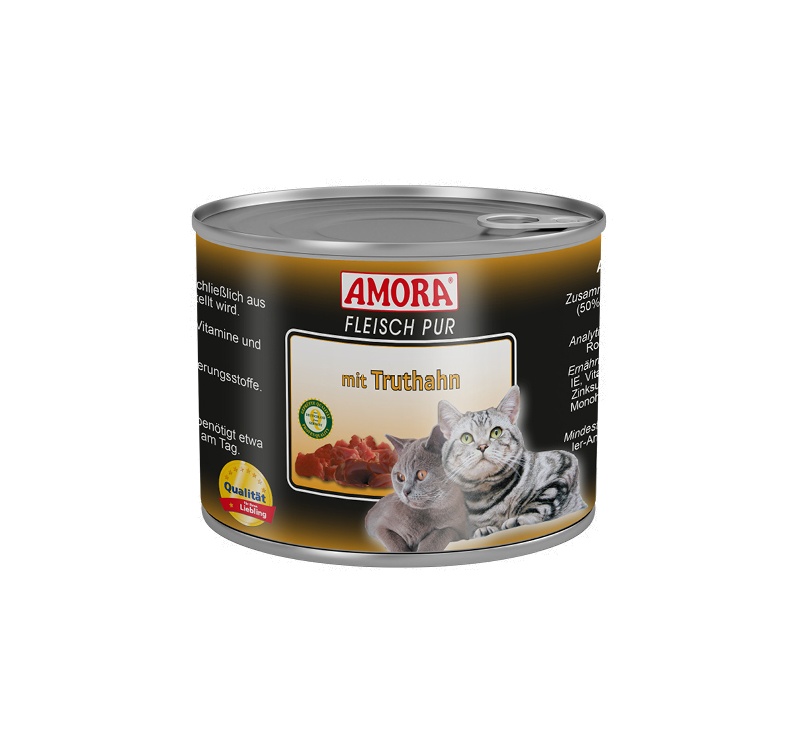 Amora Canned Cat Food (Beef & Turkey) 200g
