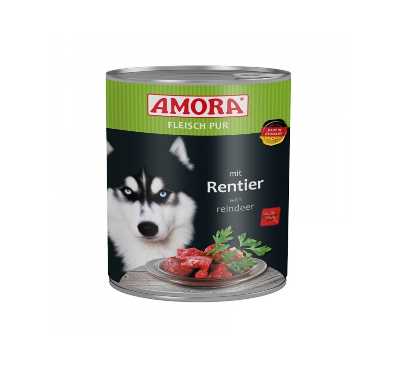 Amora Canned Dog Food (Beef & Reindeer) 800g