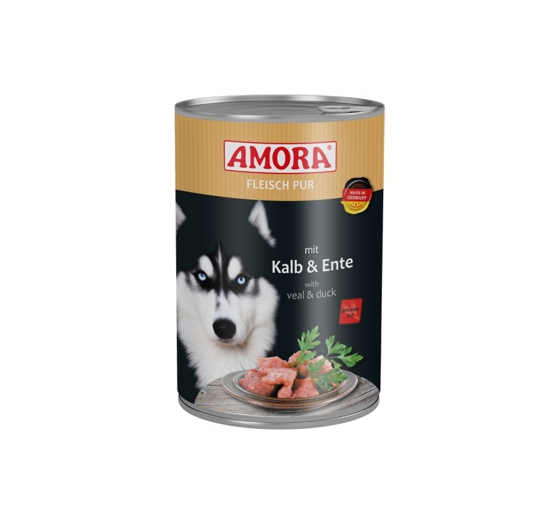 Amora Canned Dog Food (Calf & Duck) 400g