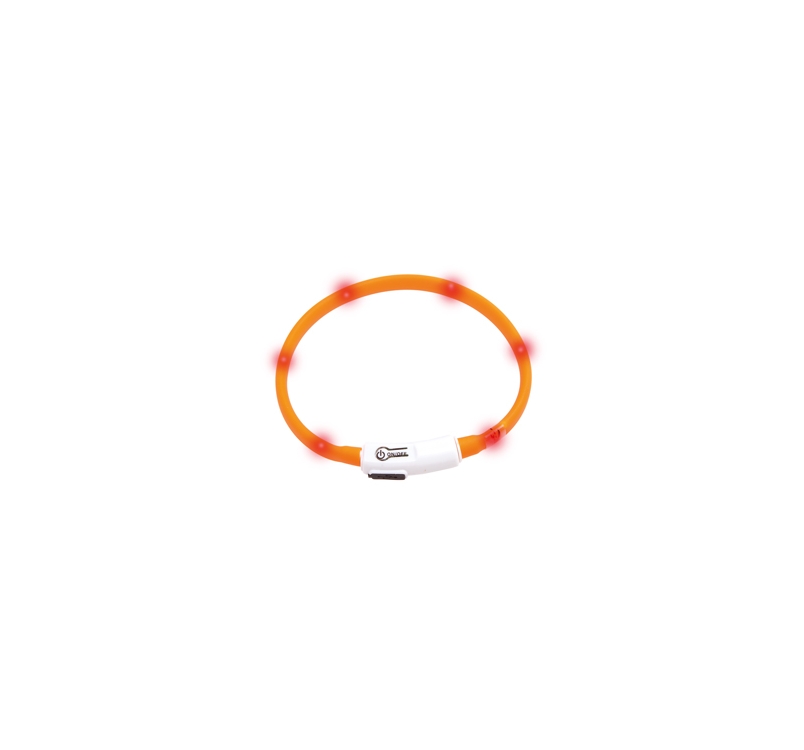 LED Collar Visio Light Orange 20-35cm