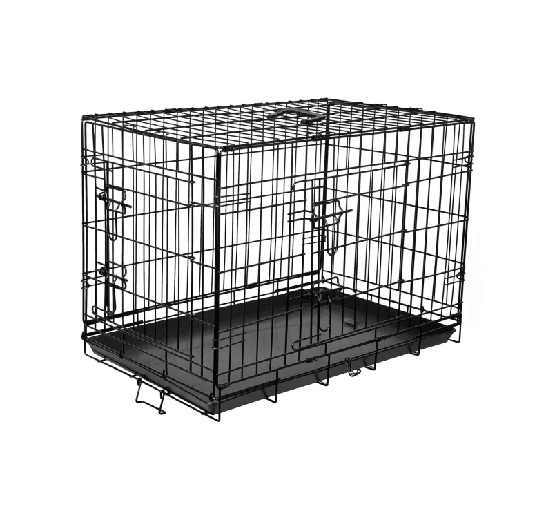 Wire Dog Cage Black Keo 79x48x53cm M