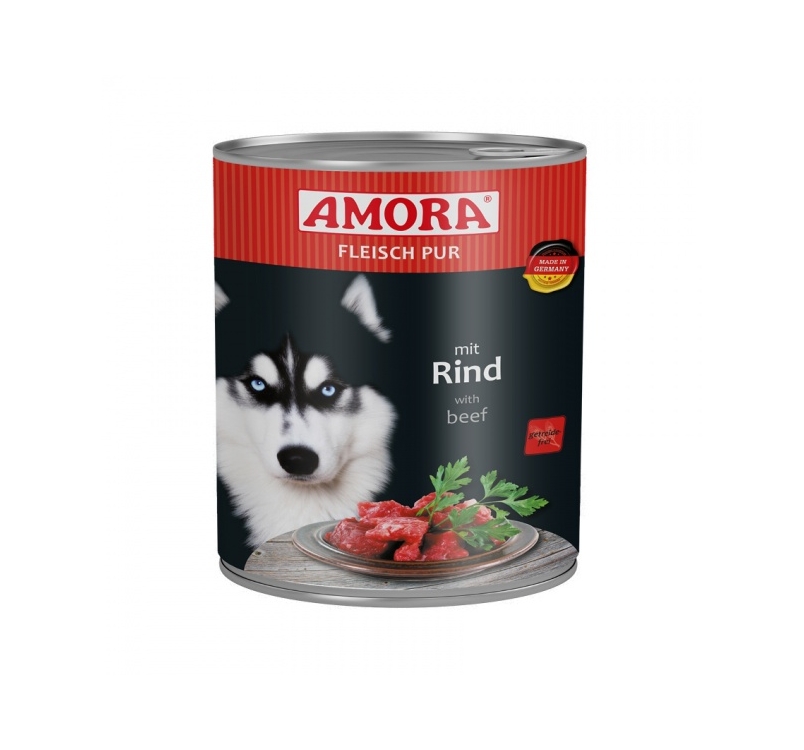 Amora Canned Dog Food (Beef) 800g