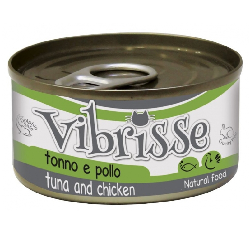 Vibrisse Canned Cat Food Tuna & Chicken in Water 70g