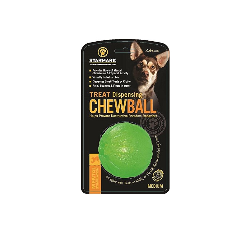 Starmark Treat Dispensing Chew Ball - игрушка для жевания 7см