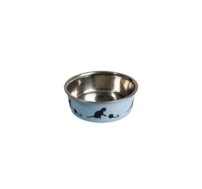 Stainless steel bowl Bella for cats Blue 160ml