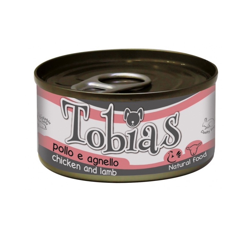 Tobias Canned Dog Food Chicken & Lamb in Water 85g