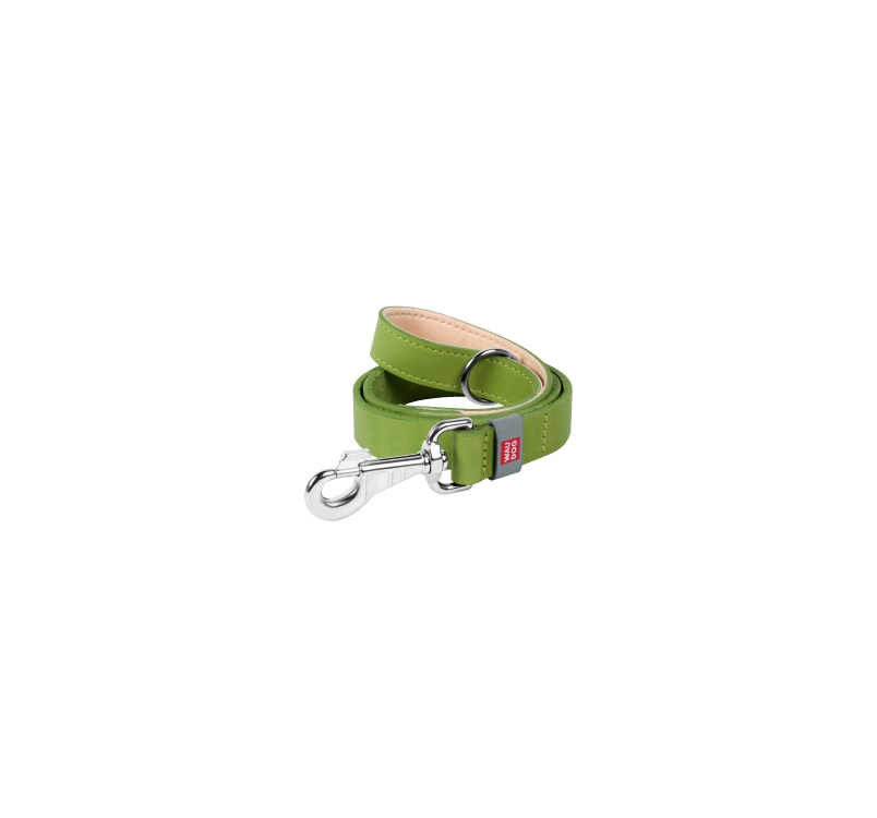 Waudog Classic Leash from Natural Leather Green 122cm