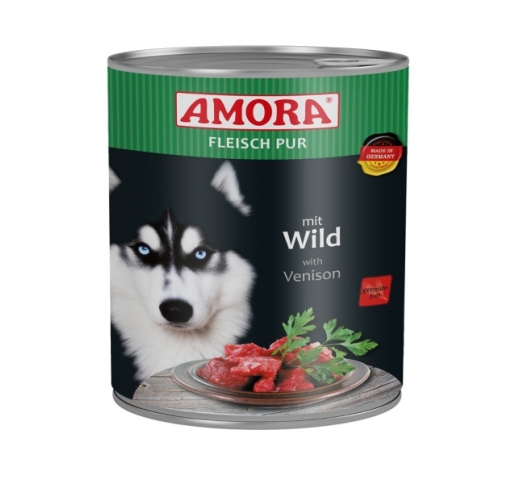 Amora Canned Dog Food (Beef & Venison) 800g