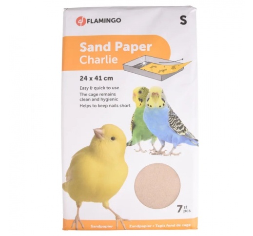 Flamingo Linnu Liivapaber Puuri 7tk / 41x24cm