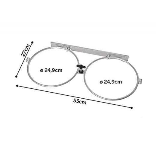 Bowl Holder for Kennels ⌀2x24,9cm