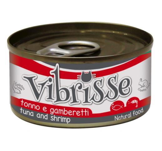 Vibrisse Canned Cat Food Tuna & Shrimp in Water 70g