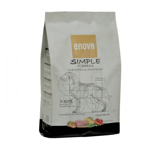 ENOVA Simple Grain Free Dog Food with Chicken 2kg (BB 22/10/22)