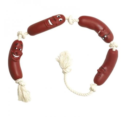 Vinyl Sausage on Rope 68cm