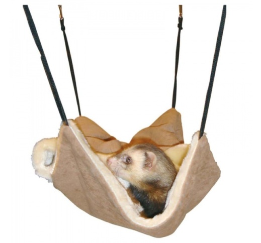 Flamingo Hanging Hammock for Ferrets 30x26cm