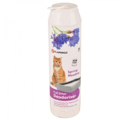 Flamingo Cat Litter Deodoriser "Spring Meadow" 750g