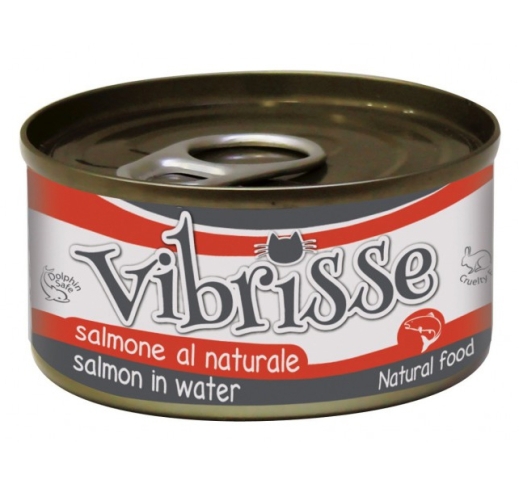 Vibrisse Canned Cat Food Salmon in Water 70g