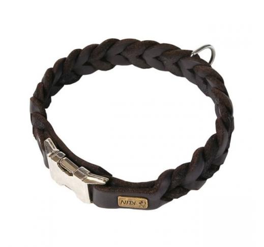 Klin Braided Leather Collar 45cm