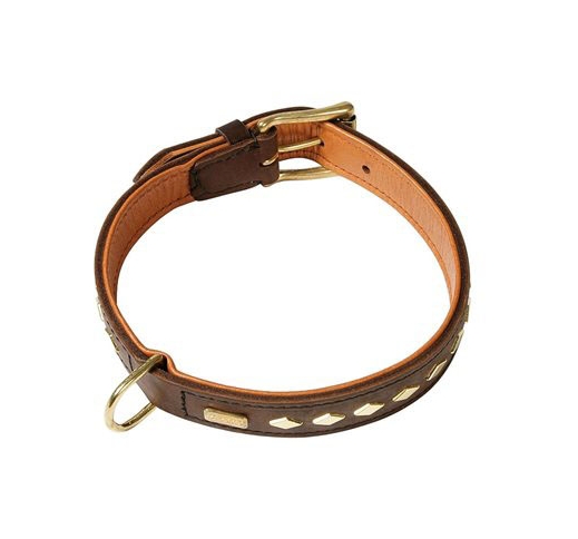 Klin Leather Collar with Studs 30mm x 50cm