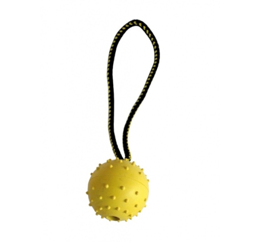 Solid Rubber Ball with Rope Ø68mm