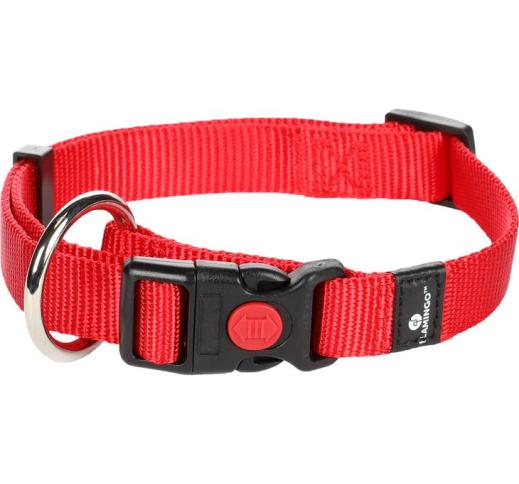 Collar Nylon Red 30-45cm 15mm