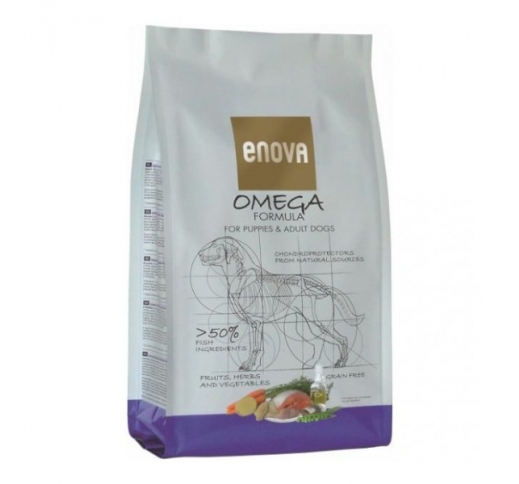 ENOVA Omega Teraviljavaba Kuivtoit Koerale Lõhe & Heeringaga 2kg