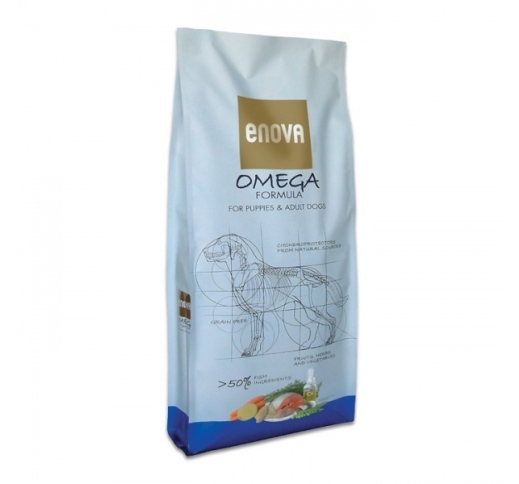 ENOVA Omega Teraviljavaba Kuivtoit Koerale Lõhe & Heeringaga 12kg