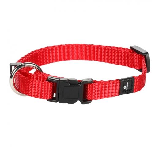 Collar Nylon Red 20-35cm 10mm