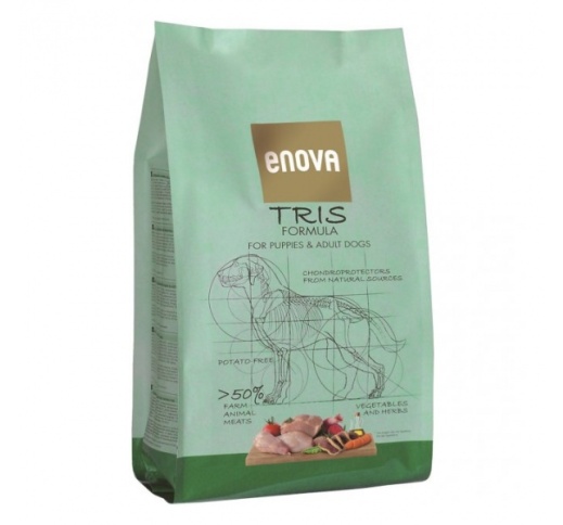 ENOVA Tris Grain Free Dog Food with Rabbit, Pig & Duck 2kg