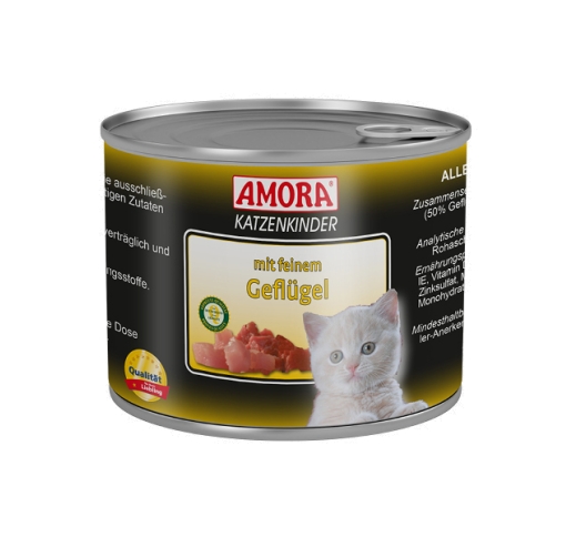 Amora Canned Kitten Food (Poultry) 200g