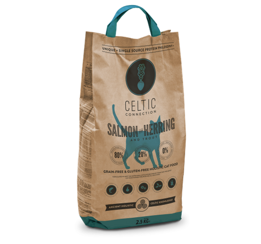 Celtic Connection Salmong & Herring for Cats 2.5kg (Best before 24/08/2023)