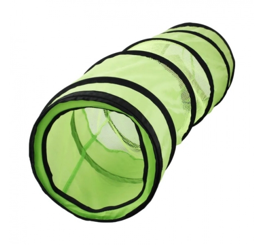 Green Cat Tunnel with Net 90cm