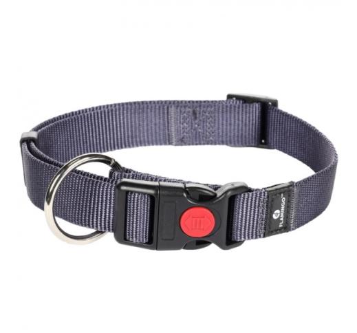 Collar Nylon Blue/Grey 40-55cm 20mm