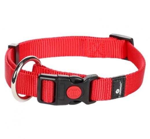 Collar Nylon Red 45-65cm 25mm