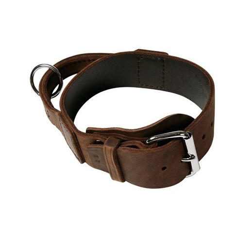 Collar with soft leather, 50mm x 49-62cm