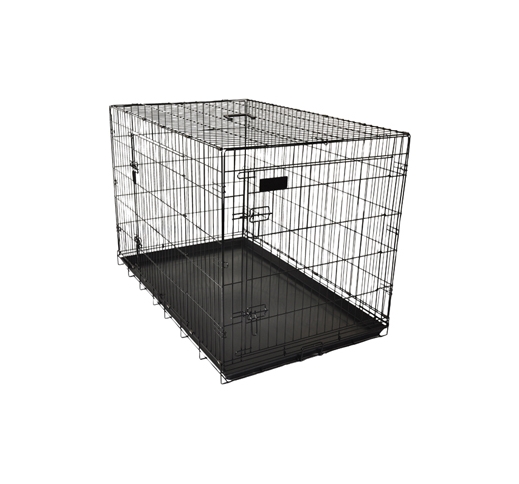 Wire Dog Cage Black 124x76x83cm XXL