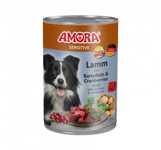 Amora Sensitive Canned Dog Food (Lamb & Potato) 400g