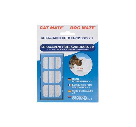 Cat Mate Pet Fountain Filter Cartridges 2pcs