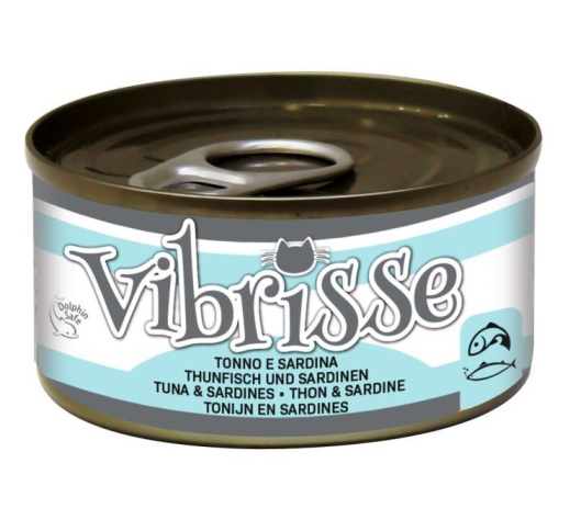 Vibrisse Консервы для кошек - тунец и сардины 70г