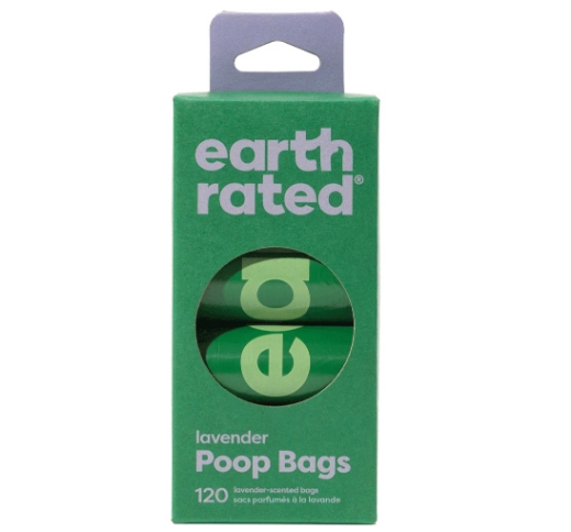 Earth Rated 100% Leak proof Lavender-scented Poop Bags 120pcs