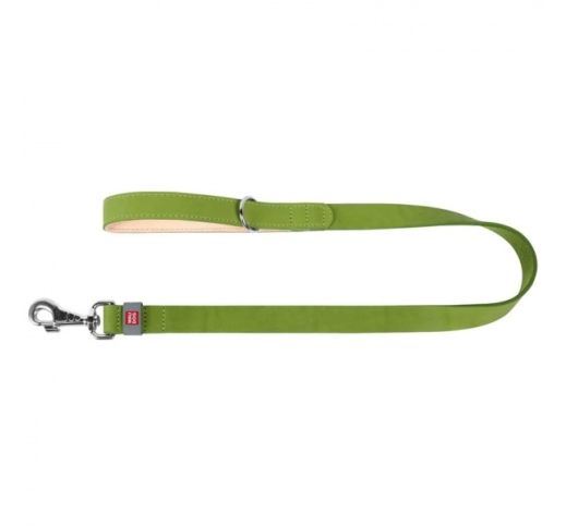 Waudog Classic Leash from Natural Leather Green 122cm