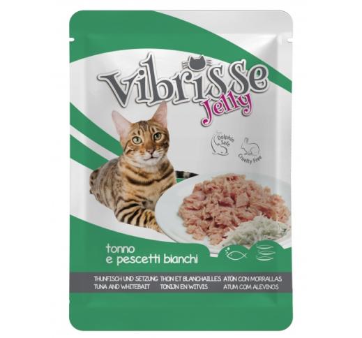 Vibrisse желе для кошек - Тунец & снеток 70г