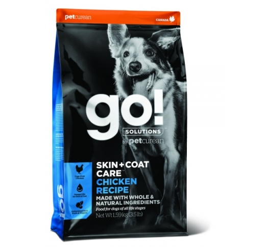 GO! Skin + Coat Корм с курицей для собак всех возрастов 11,4кг