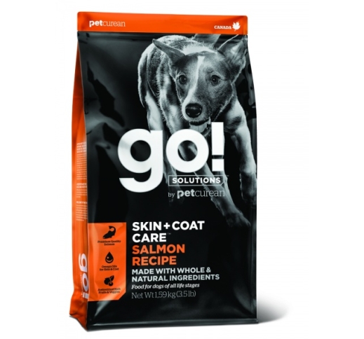 GO! Skin + Coat корм с лососем для собак всех возрастов 1.6 кг