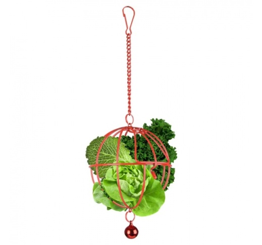 Red Vegetable Basket for Rodents ⌀9cm