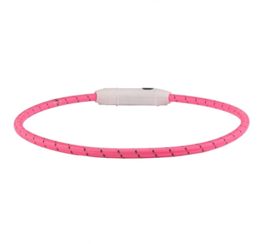 Collar with LED Light Pink 33-63,5cm 8mm