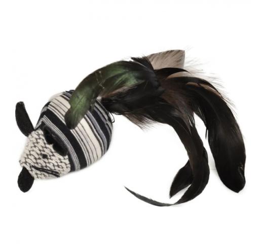 Cat Toy Pirin Mouse with Feathers