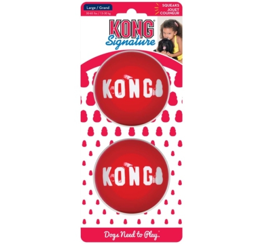 Игрушка для собак Kong Signature Ball 2шт L