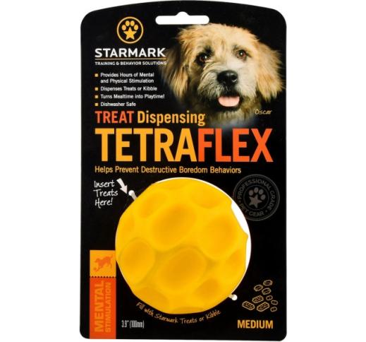 Starmark Tetraflex Treat Dispensing Ball M - игрушка для жевания