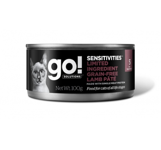 Go! Sensitivities Grain Free Lamb Pate for Cats 100g